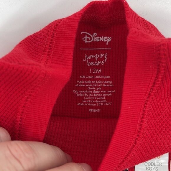 Disney jumping beans Mickey Mouse NEW NWT long sleeved shirt top toddler clothes - Picture 4 of 5
